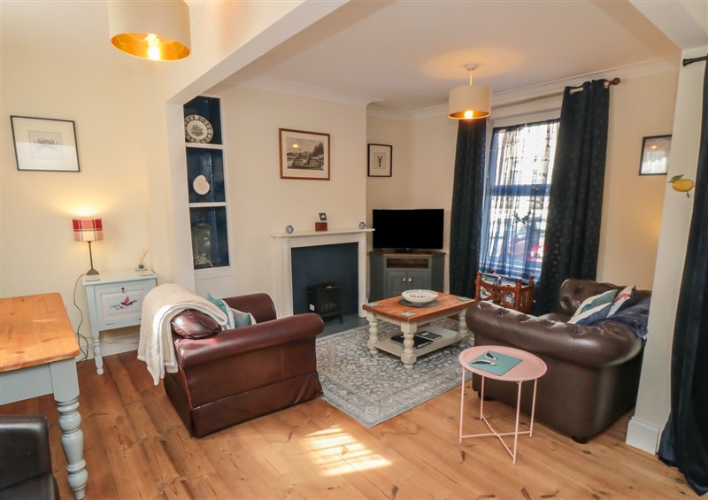 The living room at 1 Albion Place, Whitby