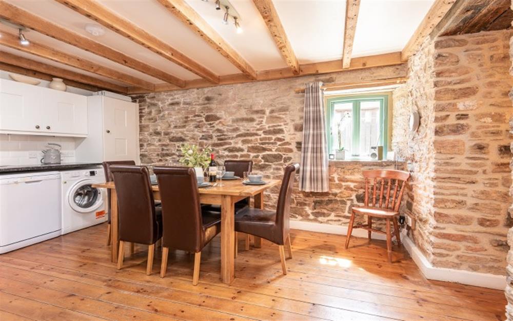 A closer look at the dining area at 1 Alston Farm Cottage in Churston Ferrers