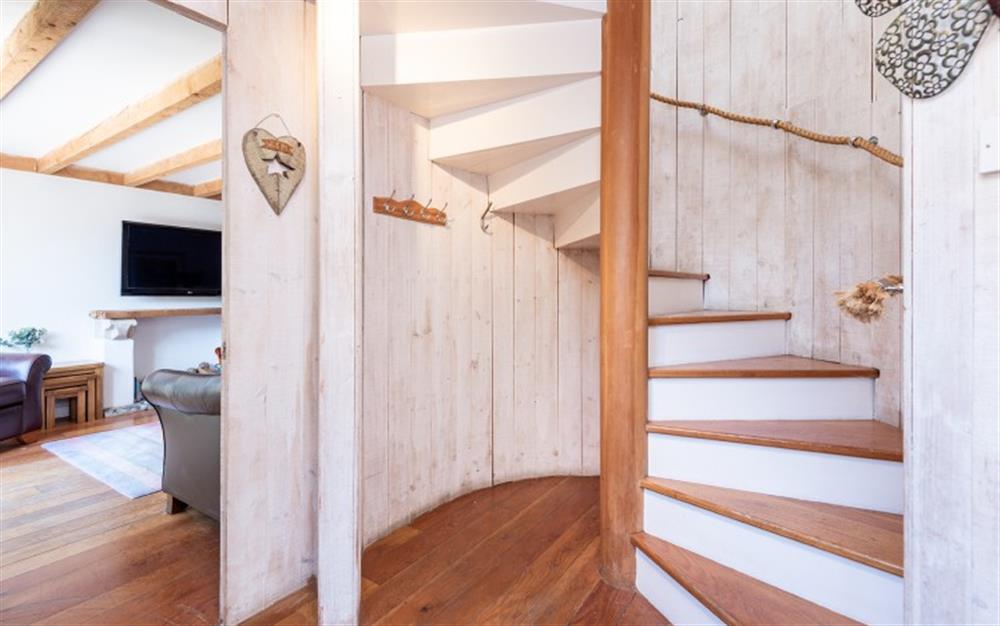 The cute, cottage stair case