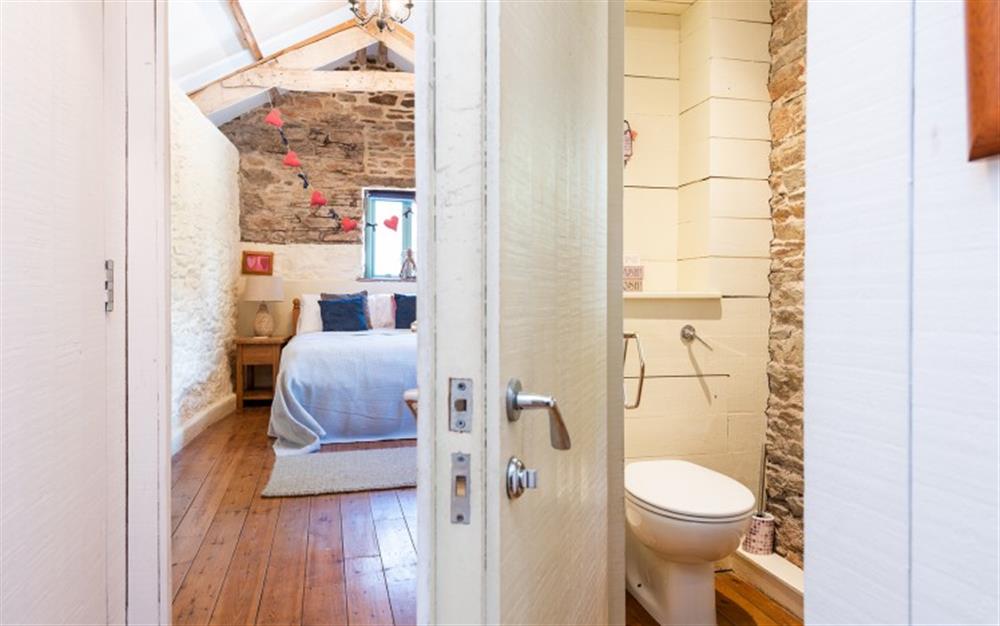 The downstairs shower room  at 1 Alston Farm Cottage in Churston Ferrers