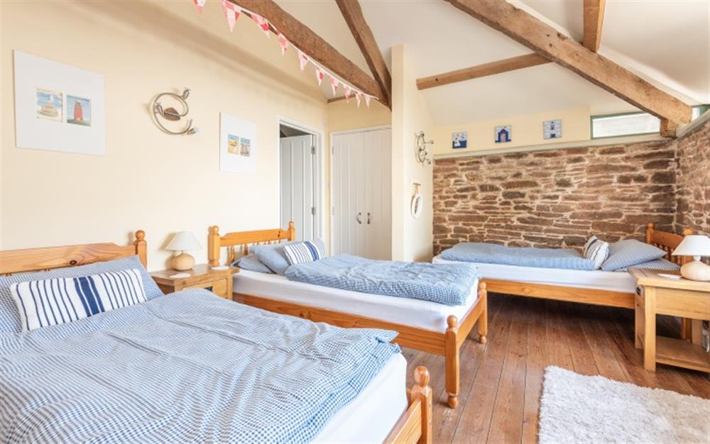 The triple bedroom  at 1 Alston Farm Cottage in Churston Ferrers