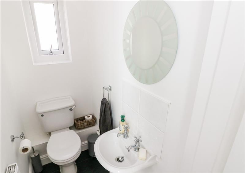 This is the bathroom at 1 Atlantic Haven, Llangennith
