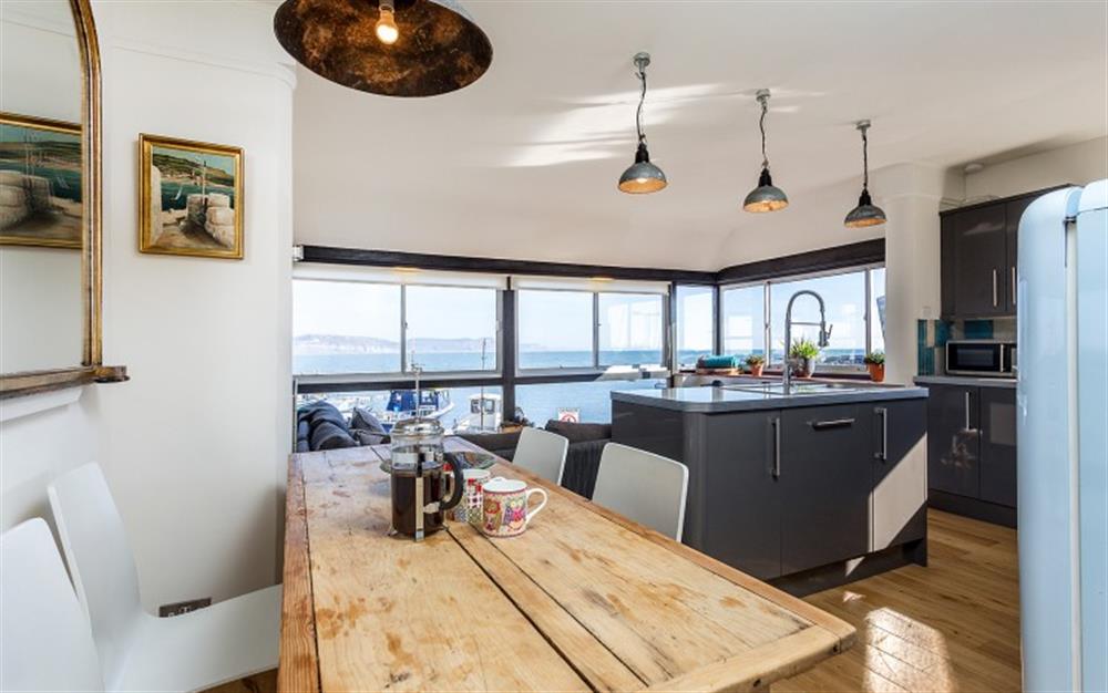 Dining space at 1Channel View at 1 Channel View in Lyme Regis