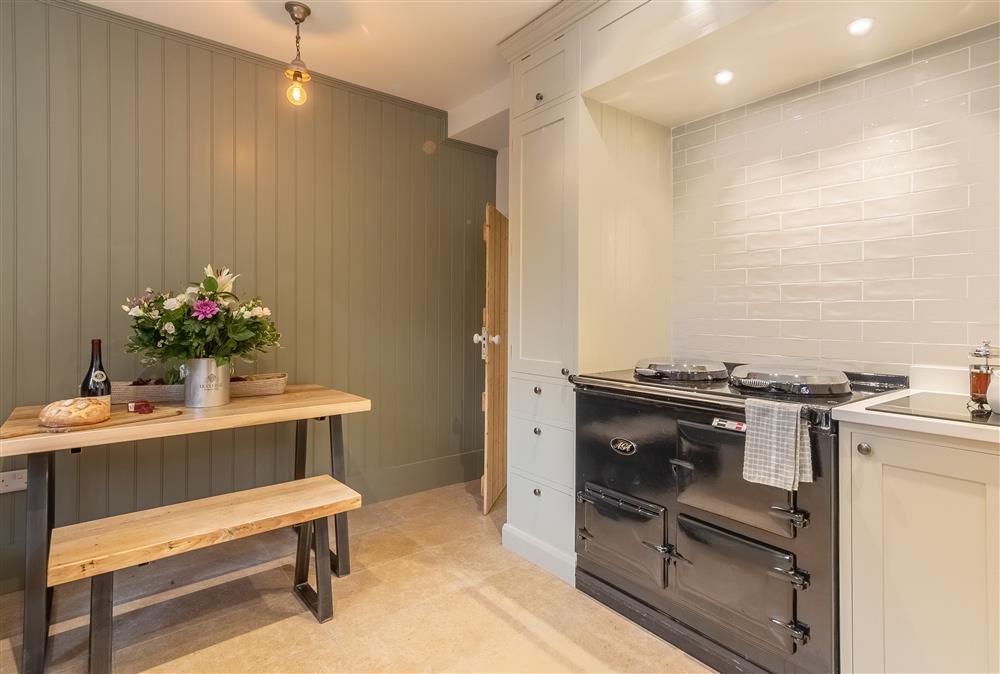 Ground floor kitchen with electric Aga at 1 Church Cottages and Garden Room, Westmeston