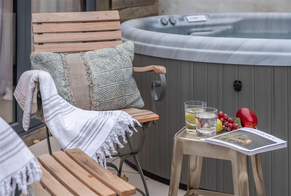 The Garden Room with its hot tub on the terrace, is the perfect escape for rest and relaxation at 1 Church Cottages and Garden Room, Westmeston