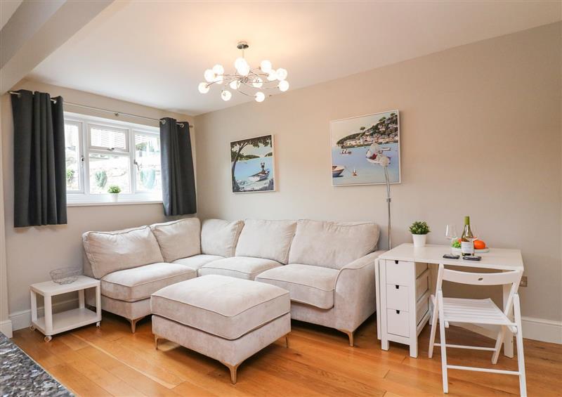 Relax in the living area at 1 Church Hill House, Salcombe