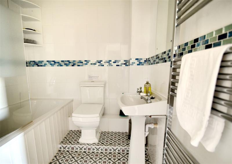 The bathroom at 1 Cobb View, Lyme Regis