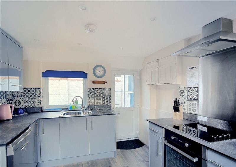 This is the kitchen at 1 Cobb View, Lyme Regis