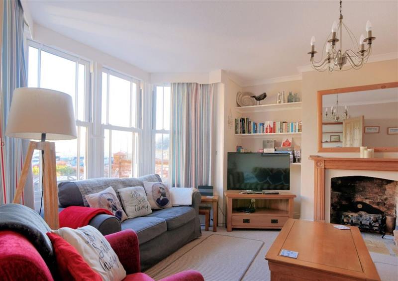 This is the living room at 1 Cobb View, Lyme Regis