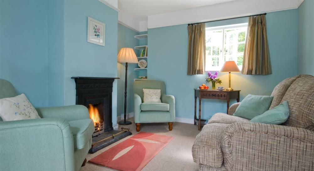 The sitting room at 1 Coleton Barton in Dartmouth, Devon