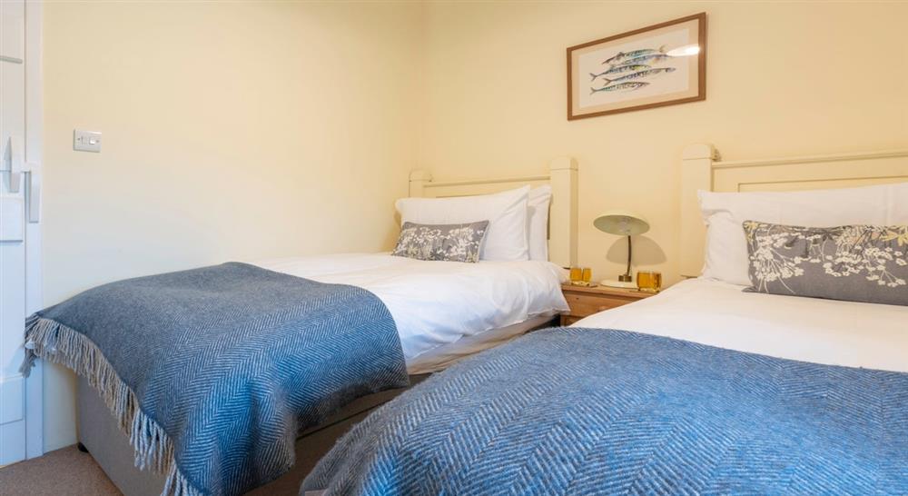 The twin bedroom at 1 Compton Farm Cottages in Newport, Isle Of Wight