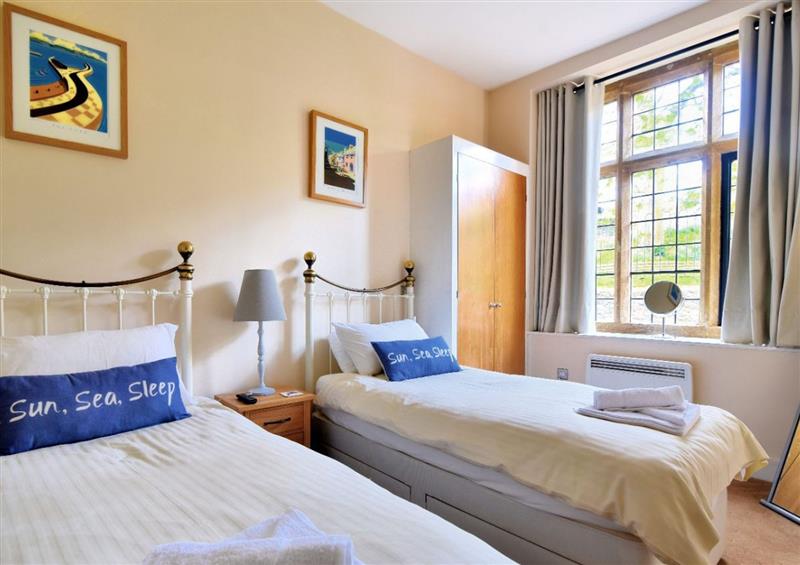 One of the bedrooms at 1 Coram Tower, Lyme Regis
