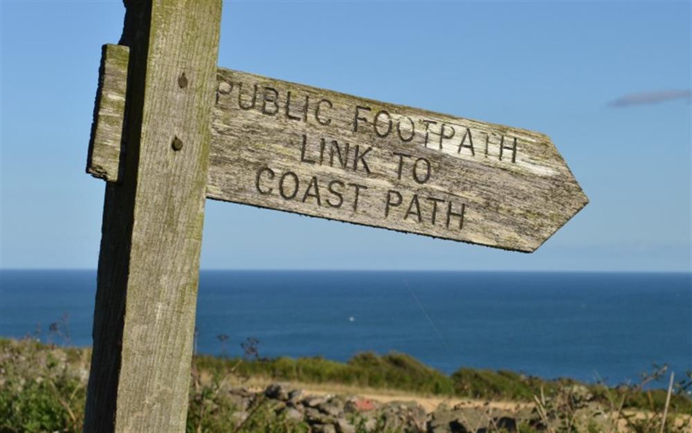 Direct access to the South West Coast Path from Strete at 1 Crestfields in Strete