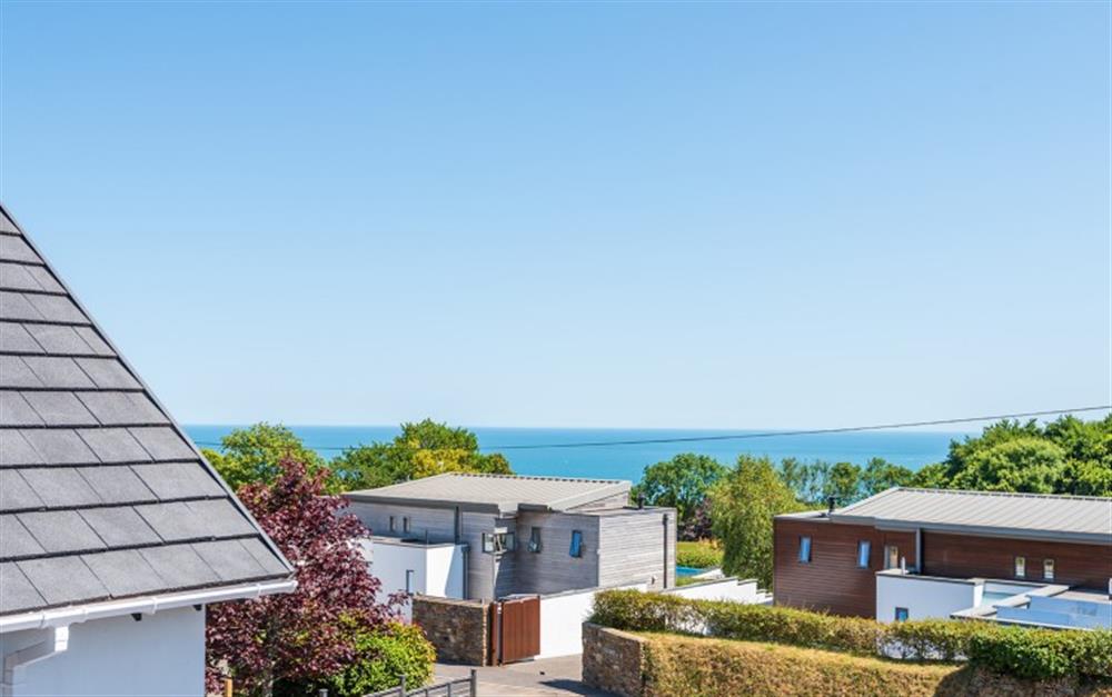 Views to the sea-the beach is a mile away! at 1 Crestfields in Strete