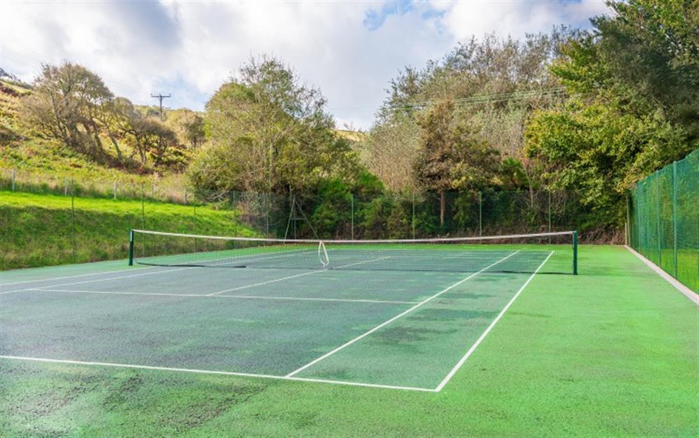 Full size tennis court to burn off the holiday treats!