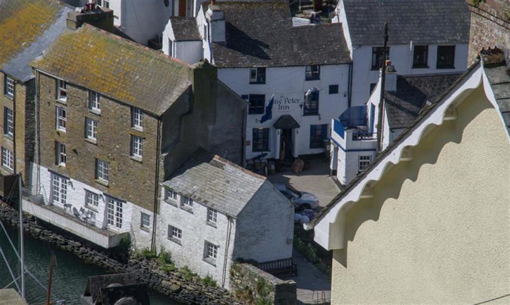 Looking down onto the harbour  at 1 Head O'Ditch in Polperro