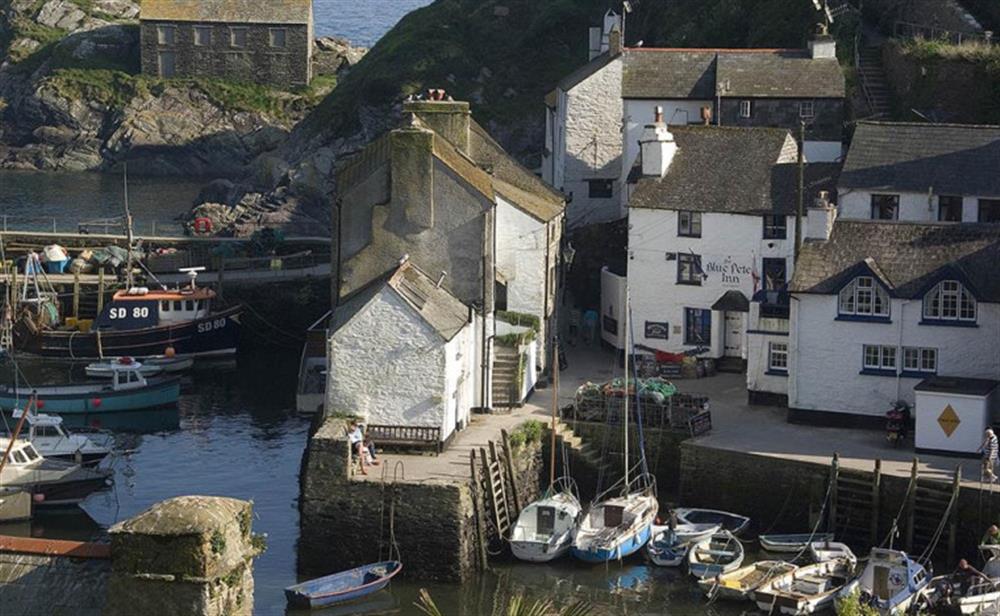 Views of the harbour from the short walk to the heart of the village at 1 Head O'Ditch in Polperro