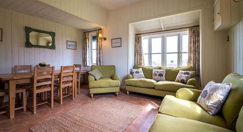 The sitting room at 1 Heathland Cottages in Corfe Castle, Wareham