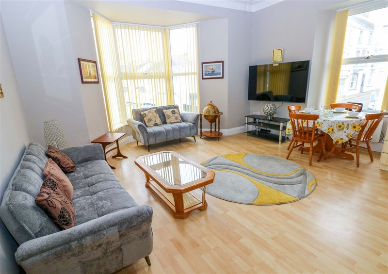 Enjoy the living room at 1 Hilton Flats, Tenby