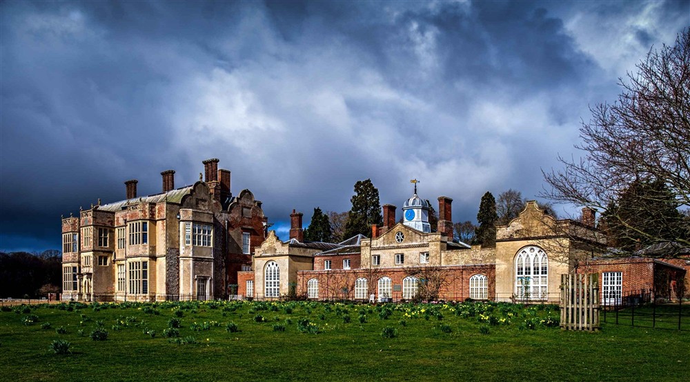 Stormy sky above Felbrigg Hall at 1 Horsey Barns in Horsey, Norfolk