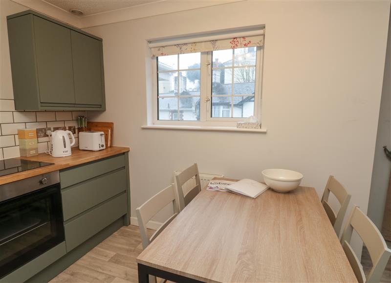This is the kitchen at 1 Ilsham Cottages, Torquay