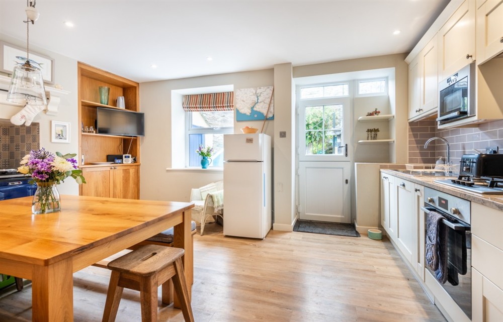 Kitchen at 1 Island Street in Salcombe