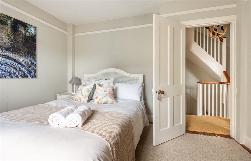 One of the bedrooms at 1 Island Street in Salcombe