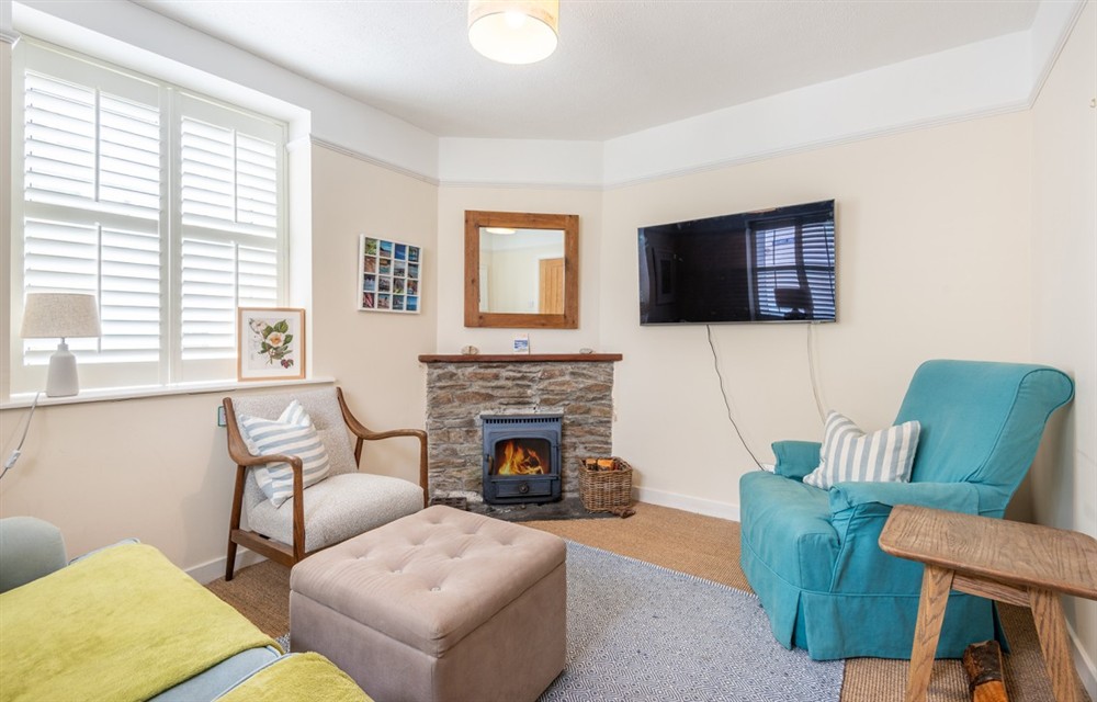 This is the living room at 1 Island Street in Salcombe