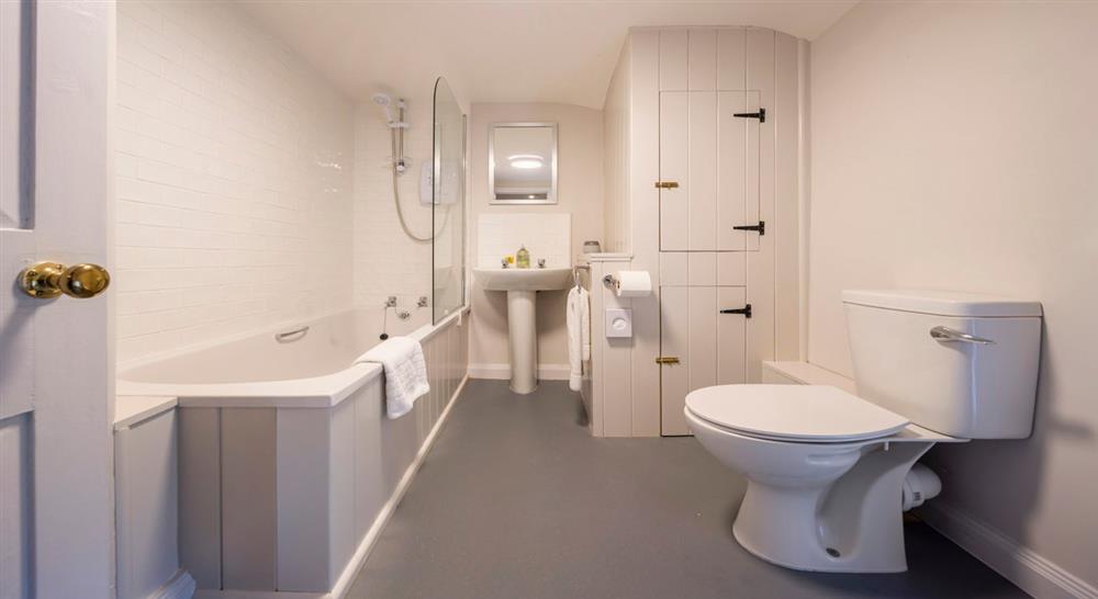 The bathroom at 1 Lichfield Lodge in Stafford, Staffordshire