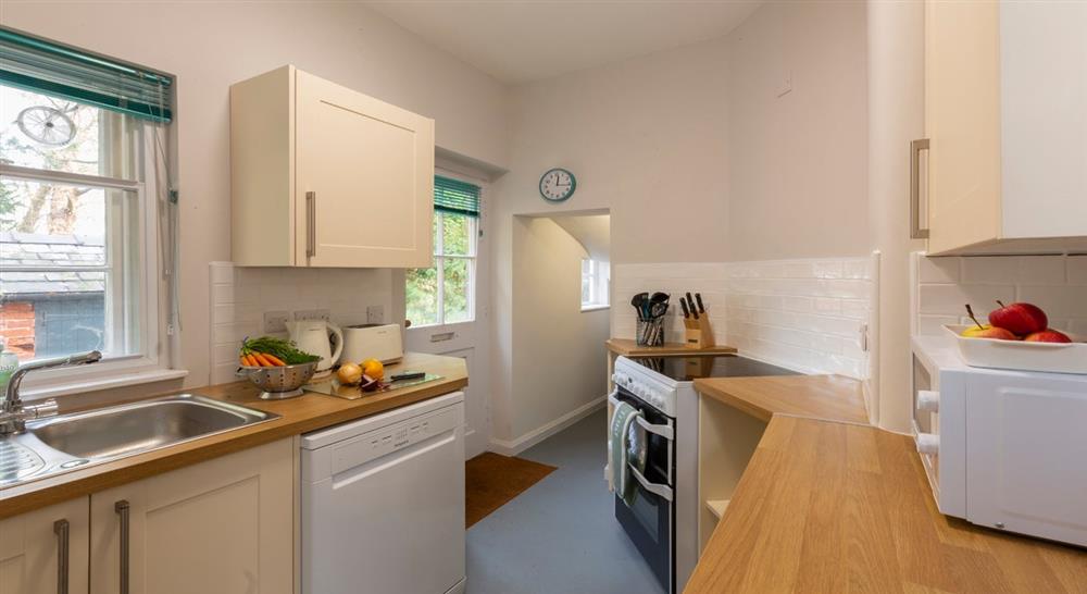 The spacious kitchen at 1 Lichfield Lodge in Stafford, Staffordshire