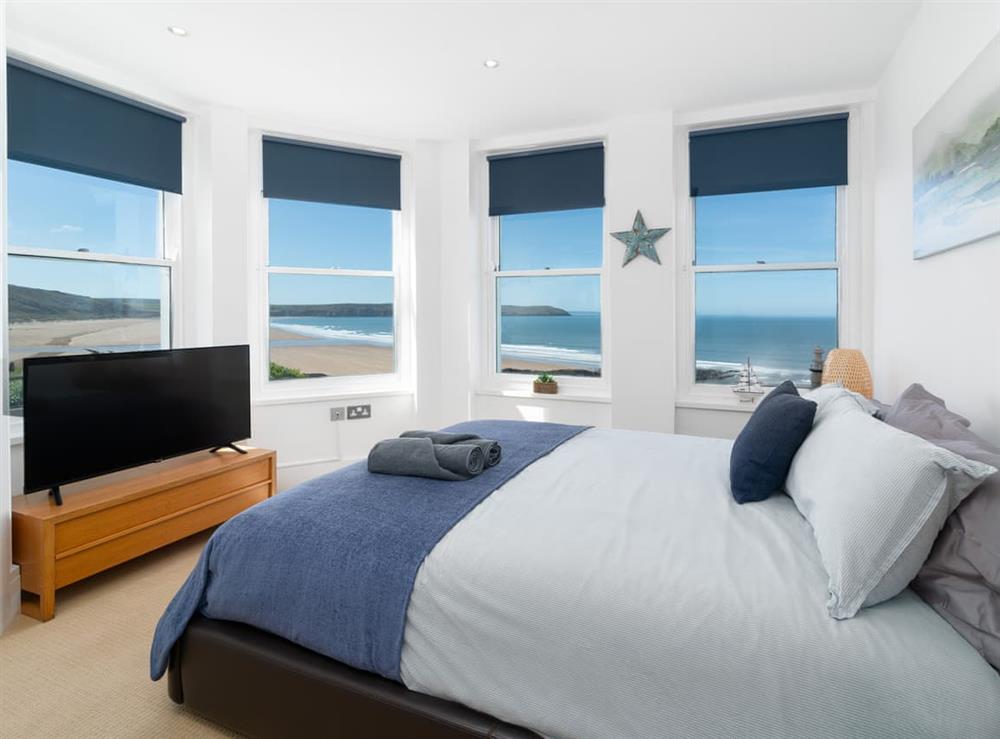 Double bedroom at 1 Little Beach in Woolacombe, Devon