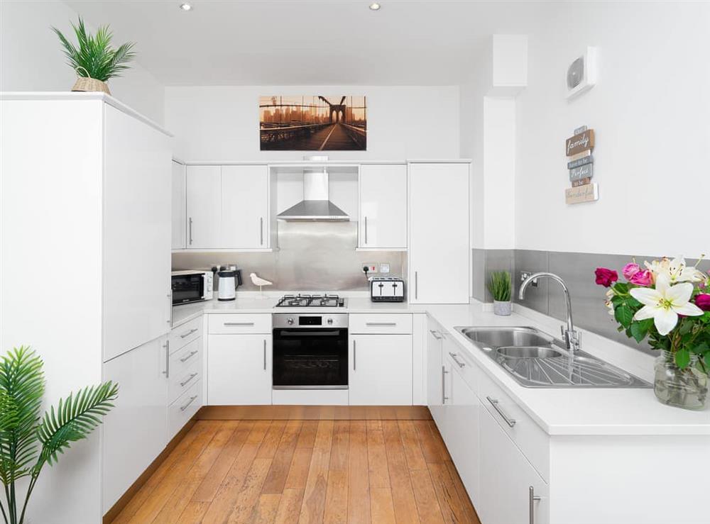 Kitchen at 1 Little Beach in Woolacombe, Devon