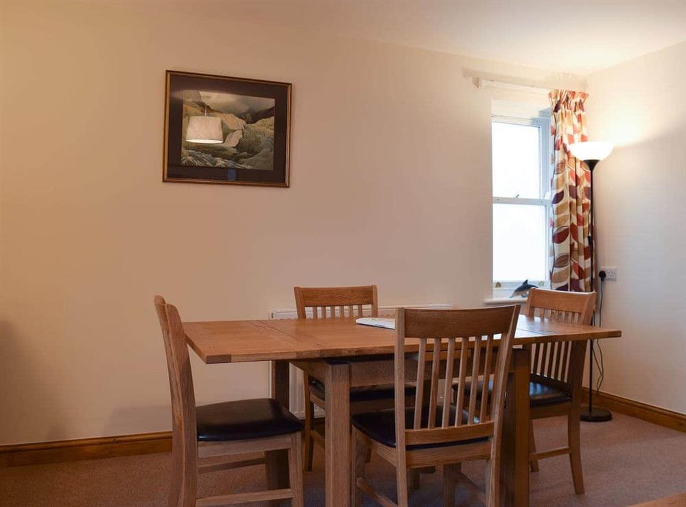 Lovely contemporary dining table and chairs at 1 Lonsdale House in Keswick, Cumbria