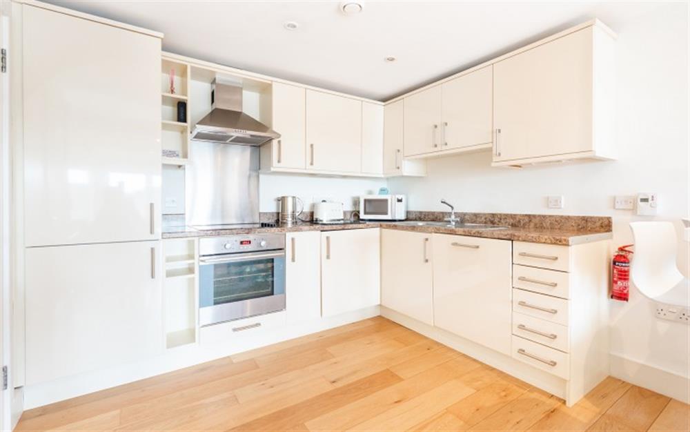 A closer look at the well equipped kitchen  at 1 Lower Sandbanks in Bigbury-on-Sea