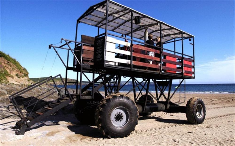 The famous Burgh Island Sea Tractor