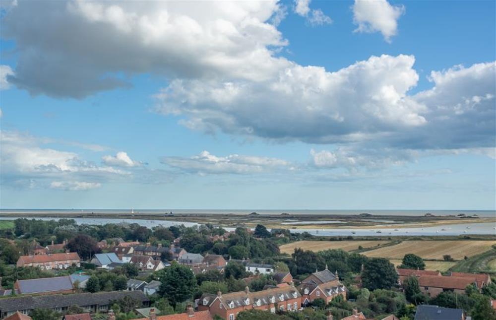 Views across the River towards Orford Ness from the top of Orford Castle at 1 Market Hill, Orford