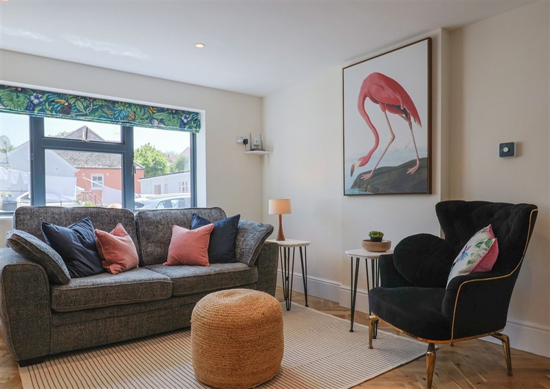 The living room at 1 Mill Green Court, Lyme Regis