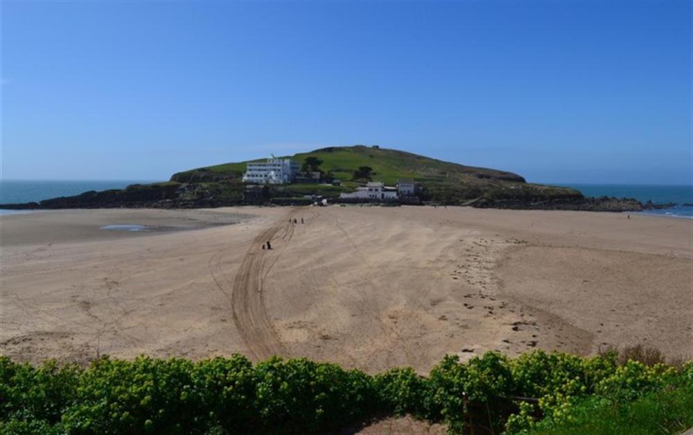 Nearby Burgh Island accessible at low tide across the sand from Bigbury on Sea. at 1 Moonsmead in Modbury