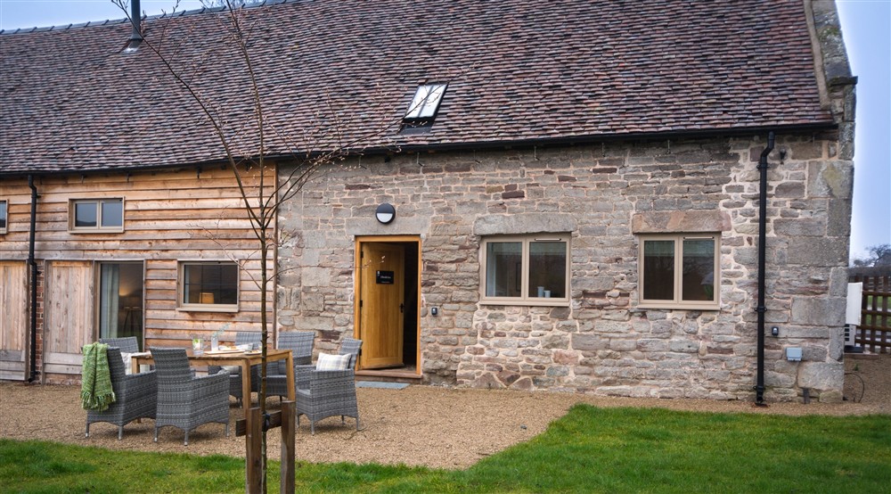 The exterior of 2 Morville Barn, Shropshire