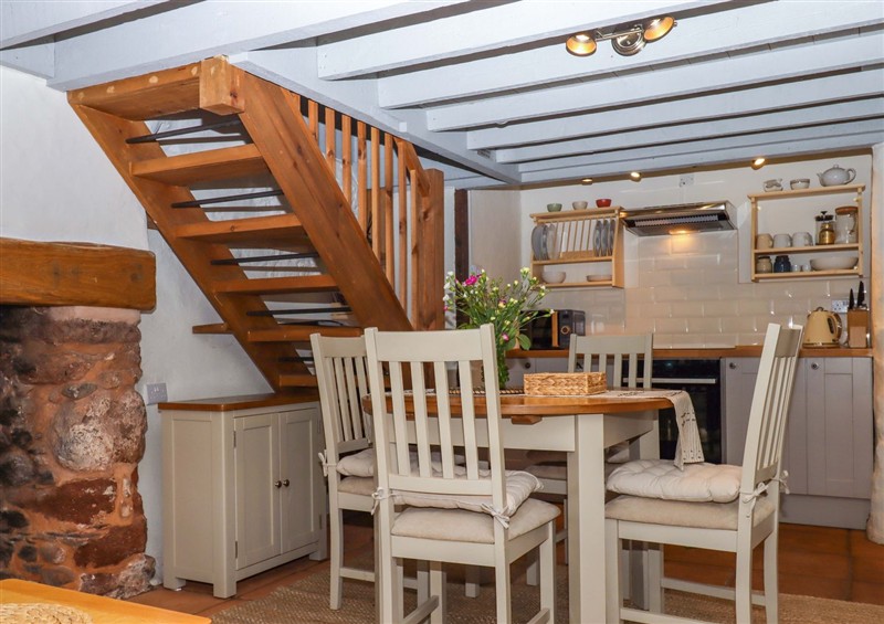 This is the dining room at 1 Myrtle Cottages, Stokeinteignhead