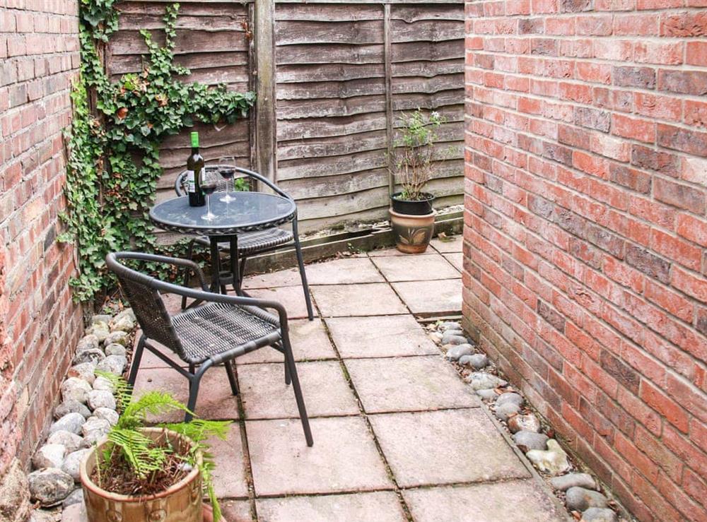 Patio at 1 Paynes Cottages in Trunch, Norfolk
