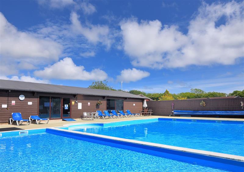 There is a pool at 1 Pinewood Retreat, Lyme Regis