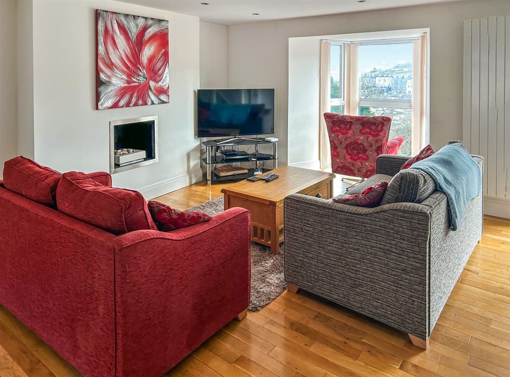 Living room at 1 Richmond Place in St Ives, Cornwall