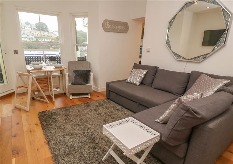 Relax in the living area at 1 River View, Looe