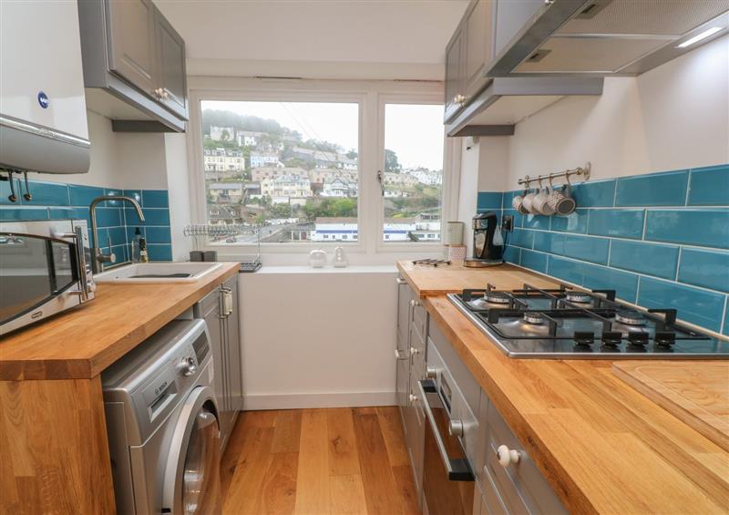 This is the kitchen at 1 River View, Looe
