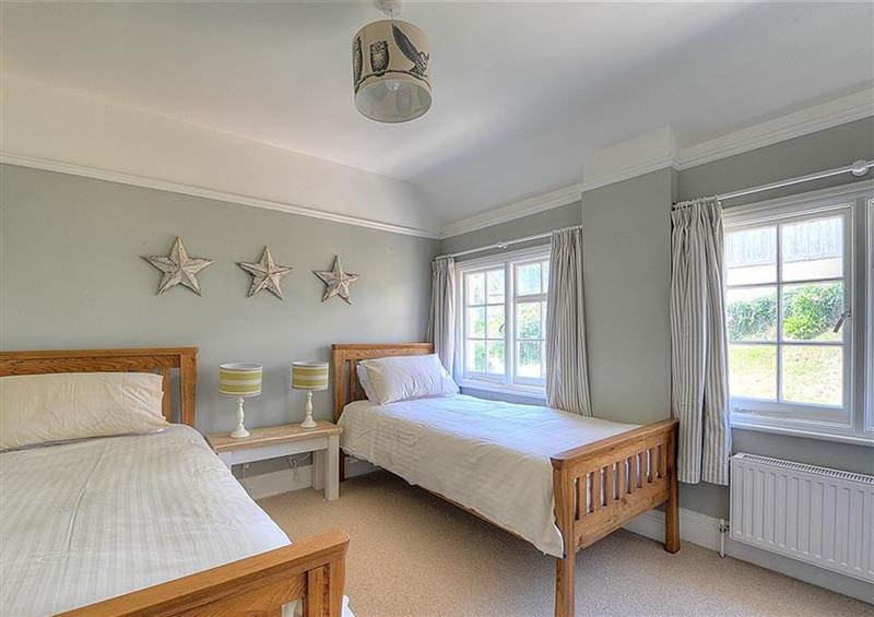 One of the bedrooms at 1 Riverside Cottages, Lyme Regis