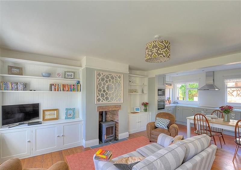 The living area at 1 Riverside Cottages, Lyme Regis