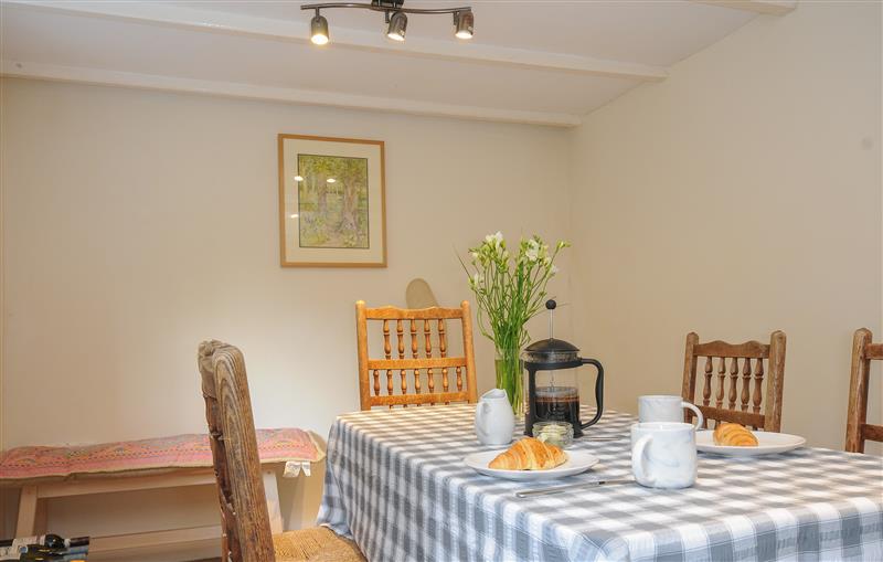 The dining room at 1 Rock Cottages, Treknow near Tintagel