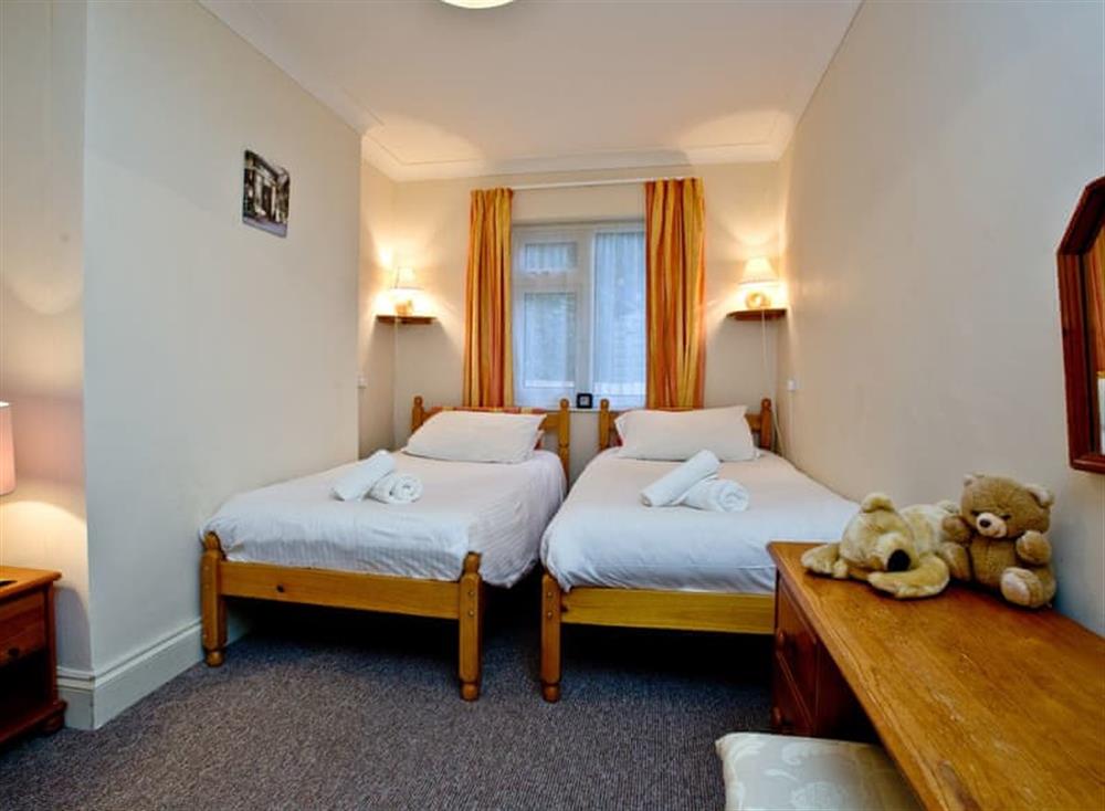 Twin bedroom at 1 Roundham Heights in Paignton, South Devon