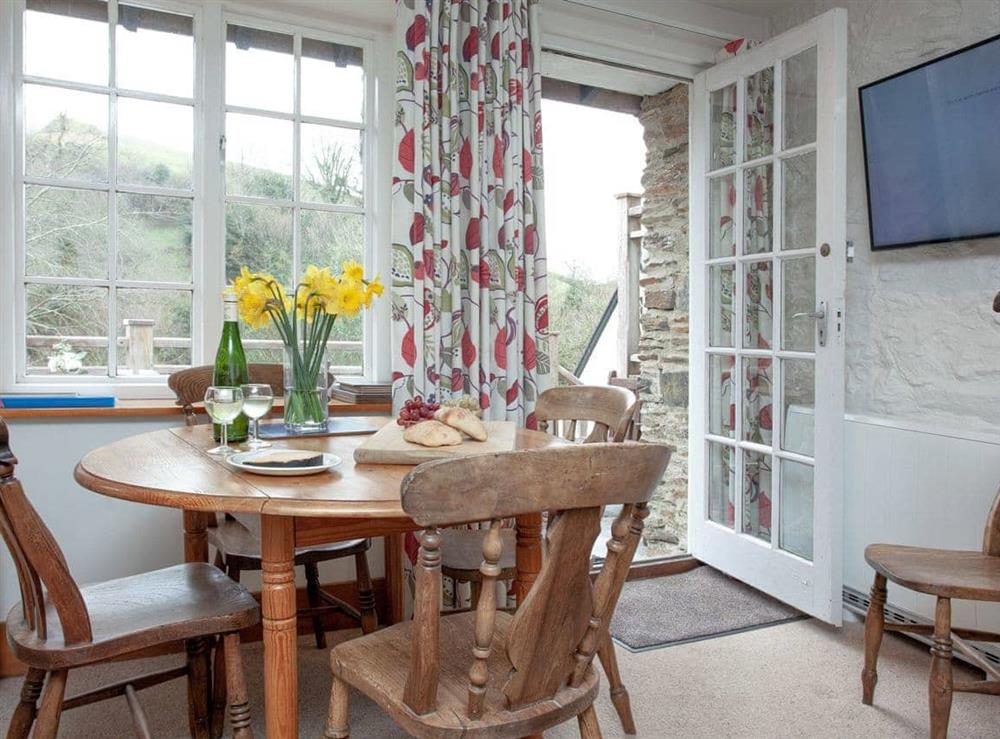 Dining Area at 1 Salle Cottage in Bow Creek, Nr Totnes, South Devon., Great Britain